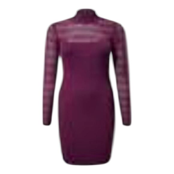 TORRID LongSleeve Rib Pointelle Mock Neck Sweater dress Plus Size 2X - Picture 2 of 16